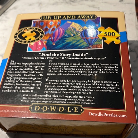 💙💙NIB/Dowdle 500 piece puzzle in Velcro keep sake box. 16 x 20 “ pieces - Picture 3 of 7
